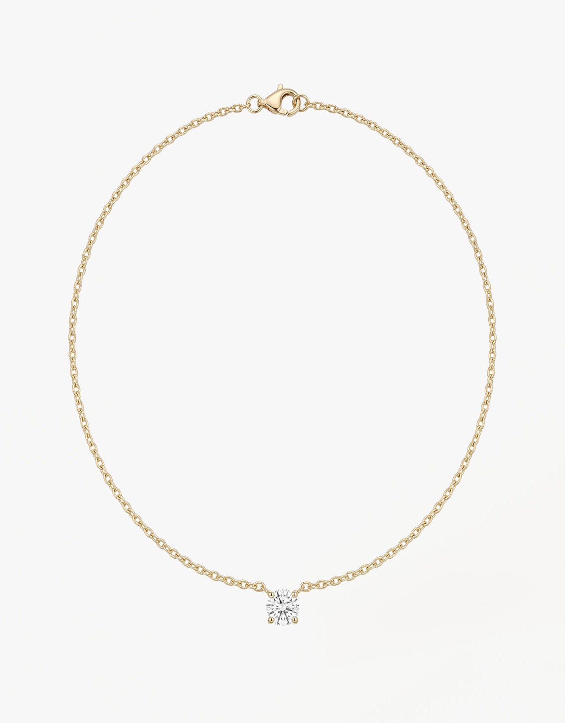 Gouden Zirkonia Steen - Ketting - Olivia & Kate