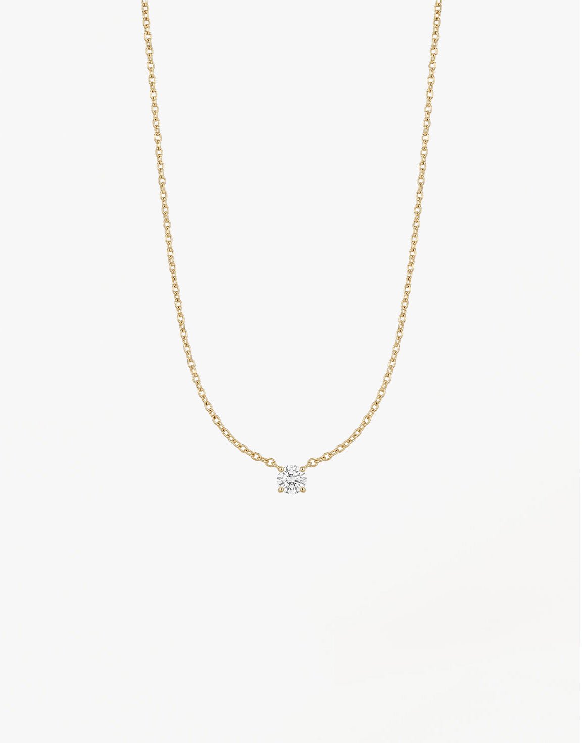 Gouden Zirkonia Steen - Ketting - Olivia & Kate