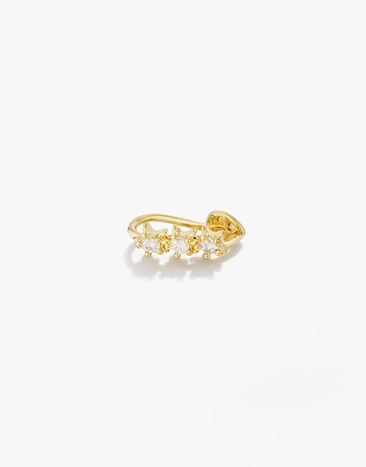 Gouden Zirkonia Sterren - Ear Cuff - Olivia & Kate
