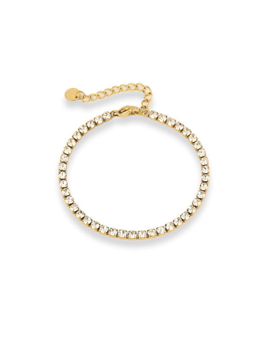Gouden Zirkonia Tennis - Armband - Olivia & Kate