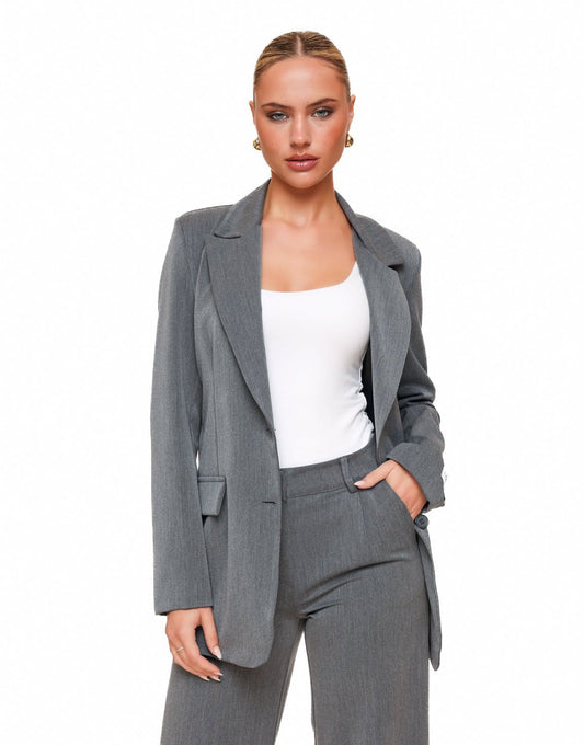 Grijze F/W Edit Hoge Taille - Pantalon - Olivia & Kate