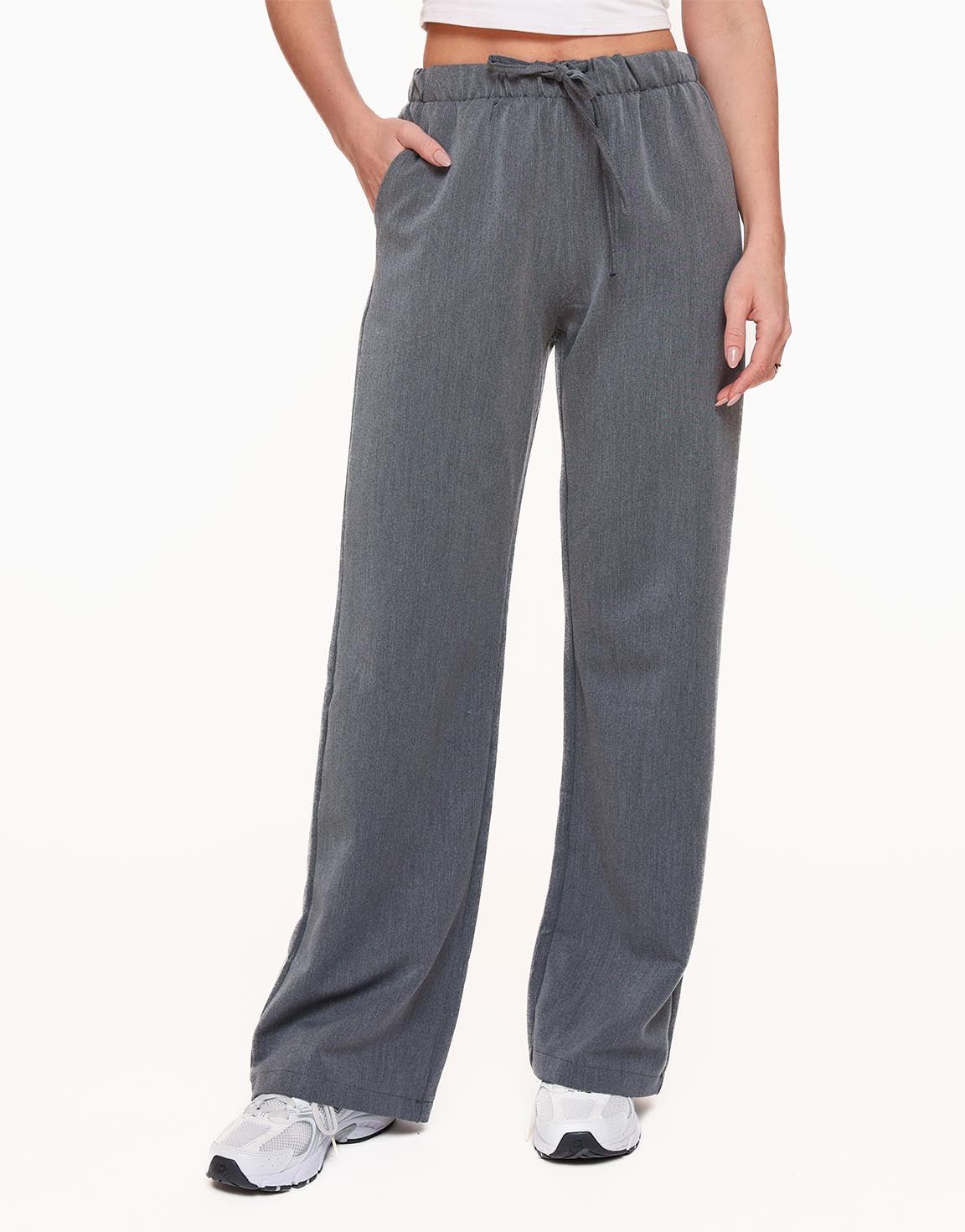 Grijze Losse Tall - Broek - Olivia & Kate