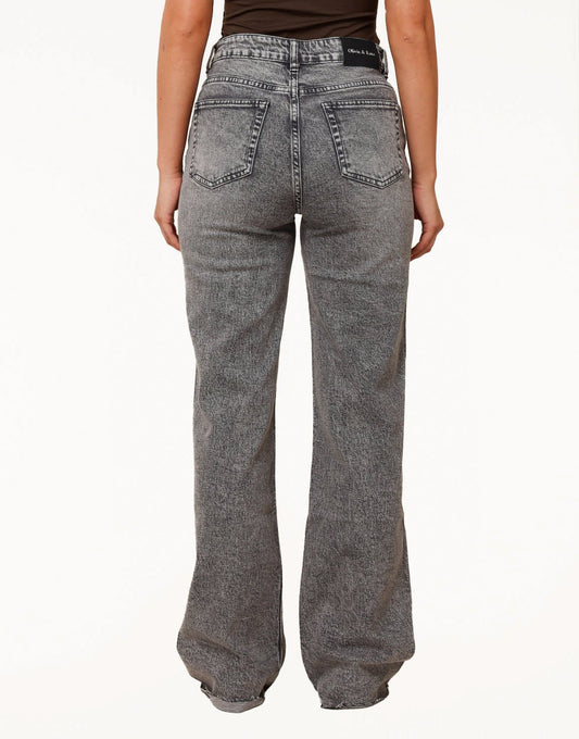 Gray Wide Tall - Jeans - Olivia & Kate