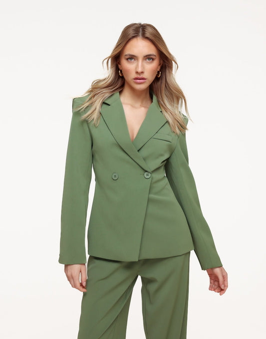 Green Luxury Fitted - Blazer - Olivia & Kate