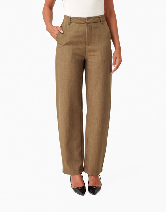Khaki Ballonmouwen Details - Set - Olivia & Kate