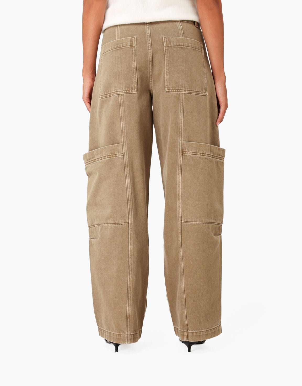 Khaki Cargo Zak Detail - Spijkerbroek - Olivia & Kate
