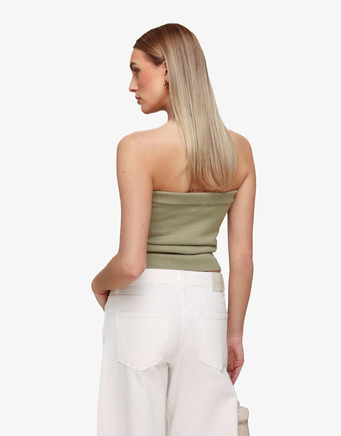 Khaki Gebreide Tube - Top - Olivia & Kate