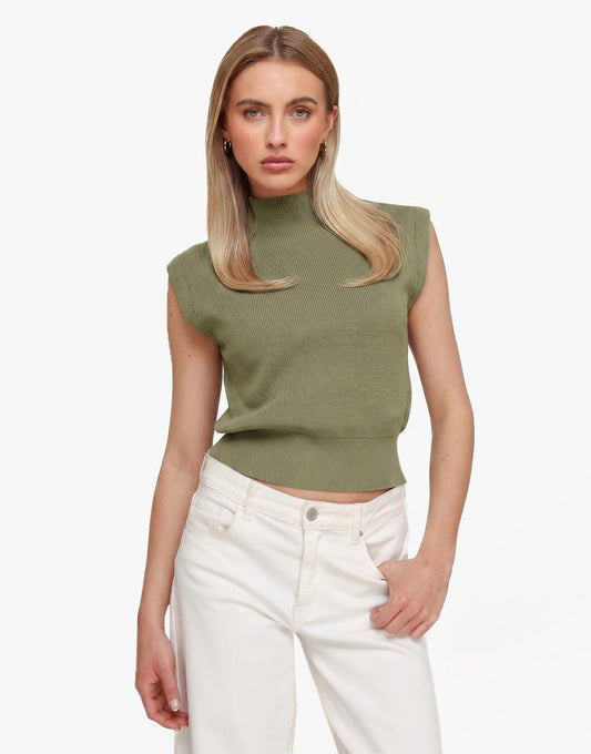 Khaki Spencer - Top - Olivia & Kate
