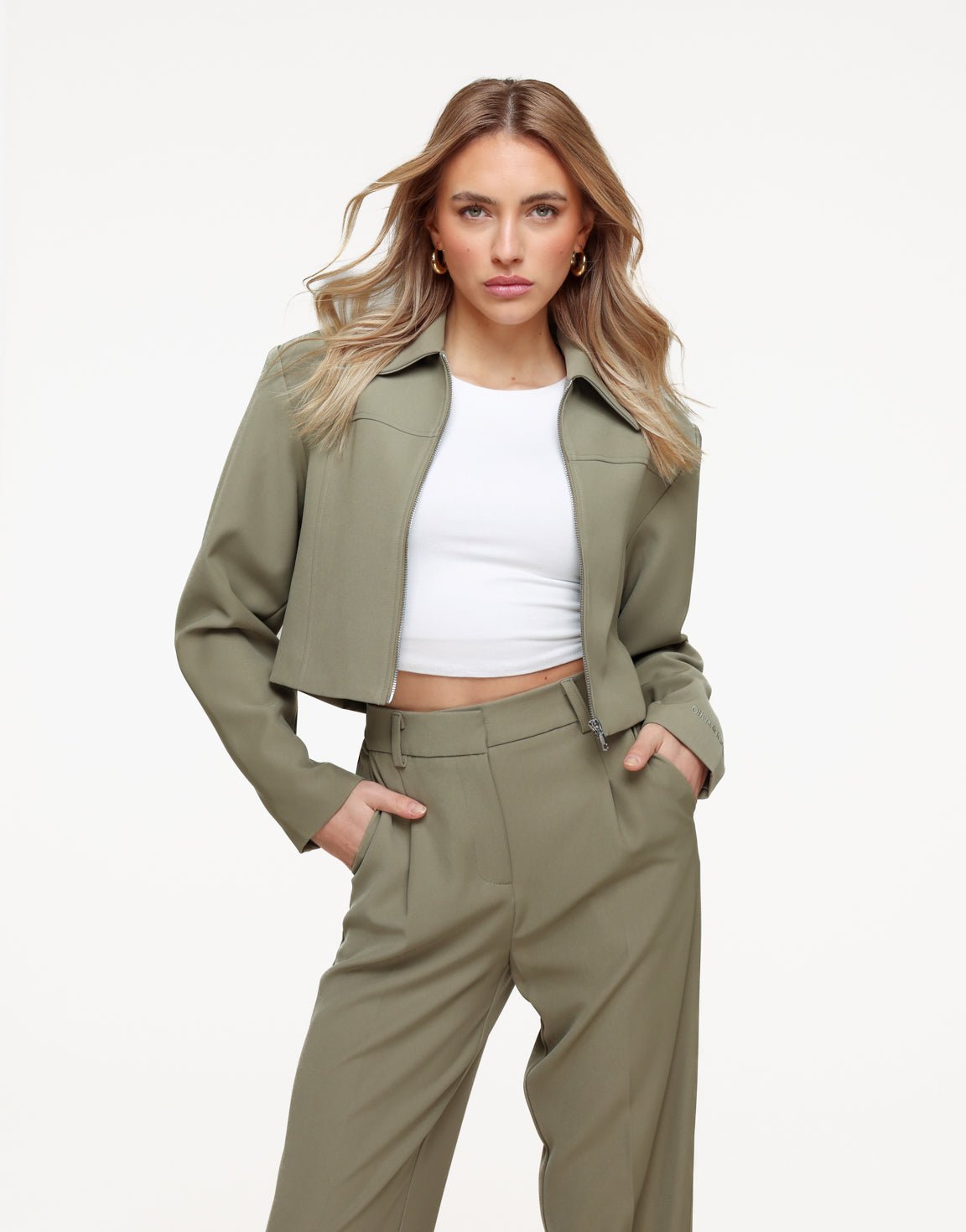 Khaki Studio Rits - Jasje - Olivia & Kate