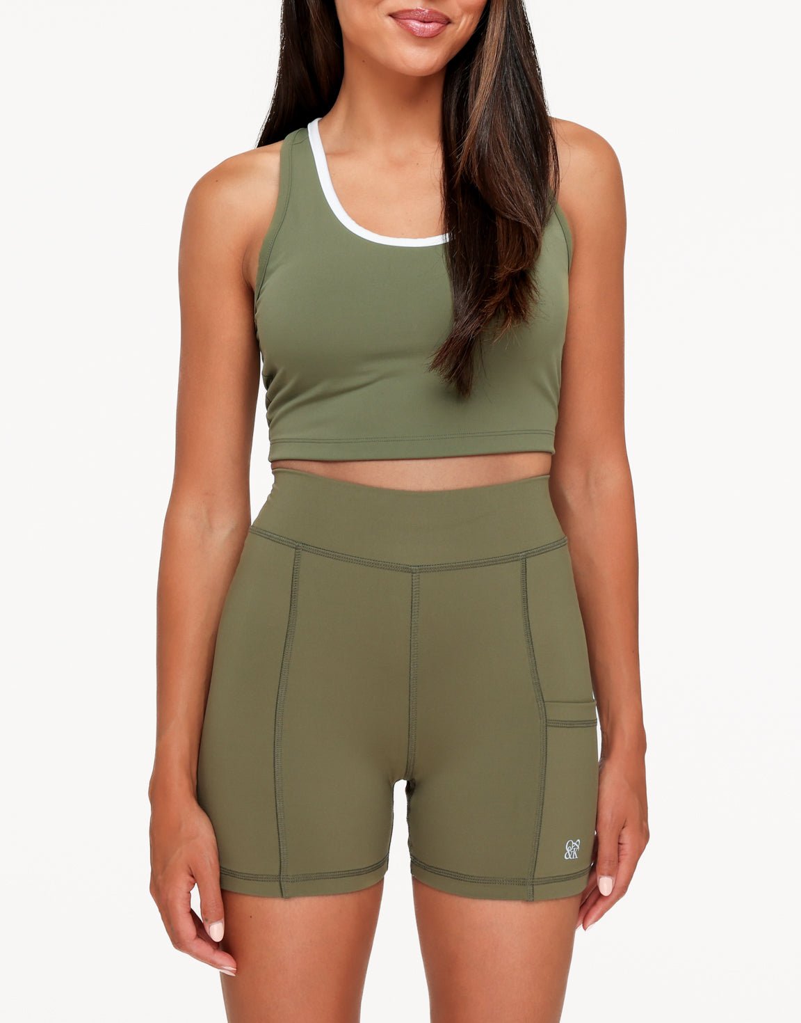 Khaki The Sport Edit - Short - Olivia & Kate
