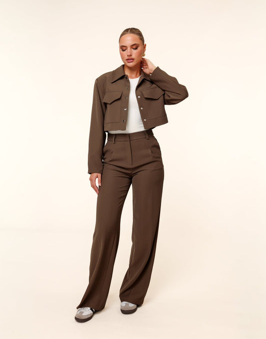 Licht Khaki Studio Cropped - Jasje - Olivia & Kate