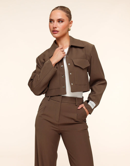 Licht Khaki Studio Cropped - Jasje - Olivia & Kate