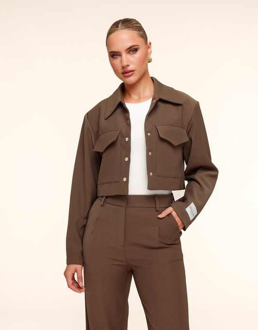 Licht Khaki Studio Cropped - Set - Olivia & Kate