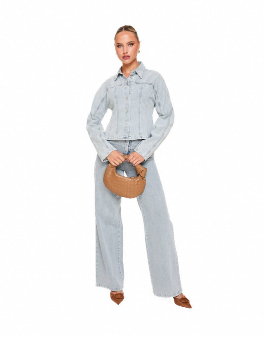 Lichtblauwe Denim Edit LS - Jasje - Olivia & Kate