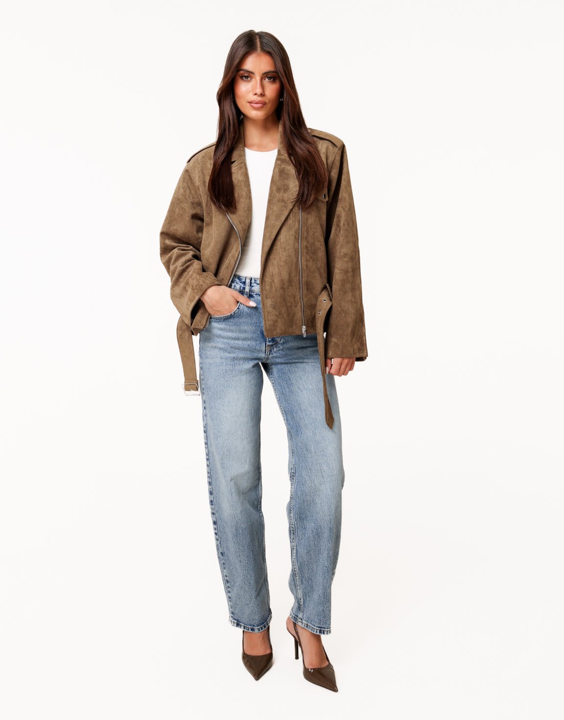 Lichtblauwe Rechte Baggy - Spijkerbroek - Olivia & Kate