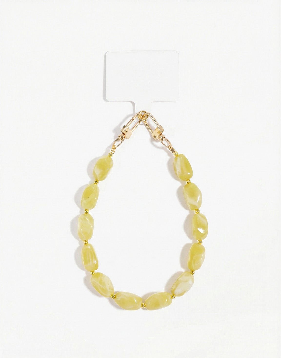 Lichtgele Kristallen - Telefoonkoord - Olivia & Kate