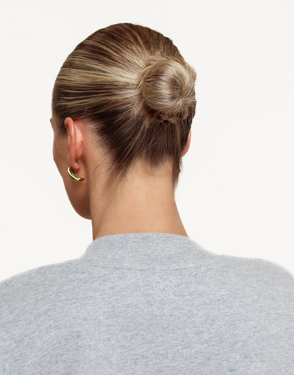 Lichtgrijze Jogging LS - Vest - Olivia & Kate