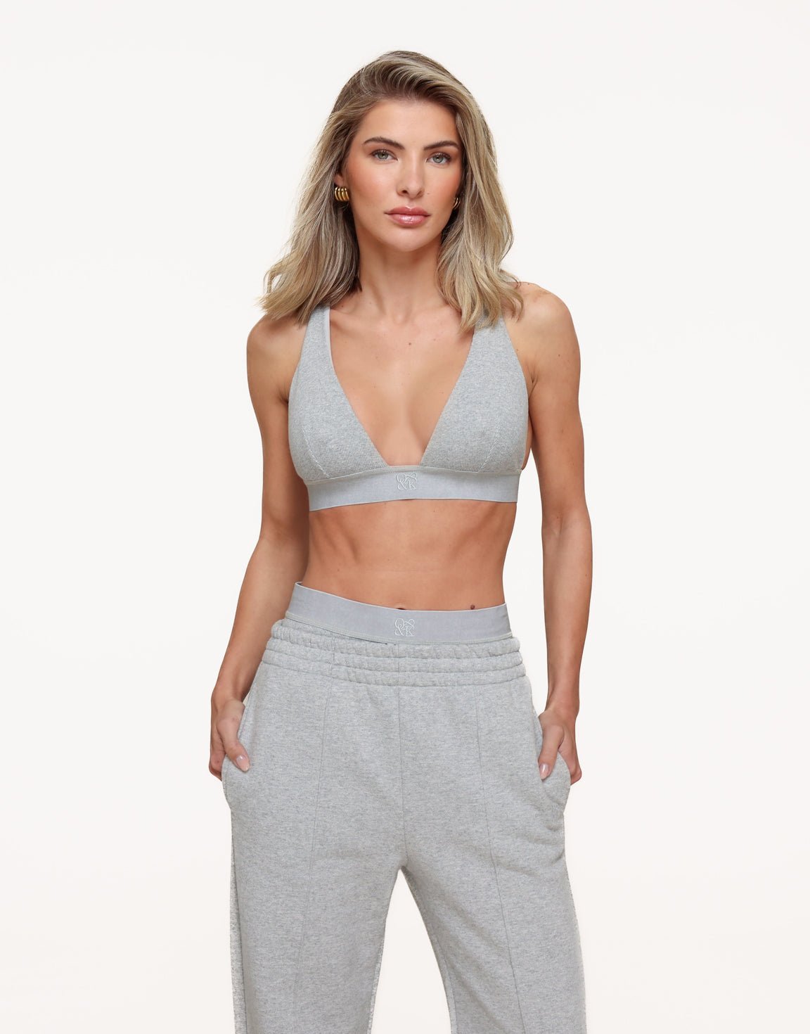 Lichtgrijze Lage - Bralette