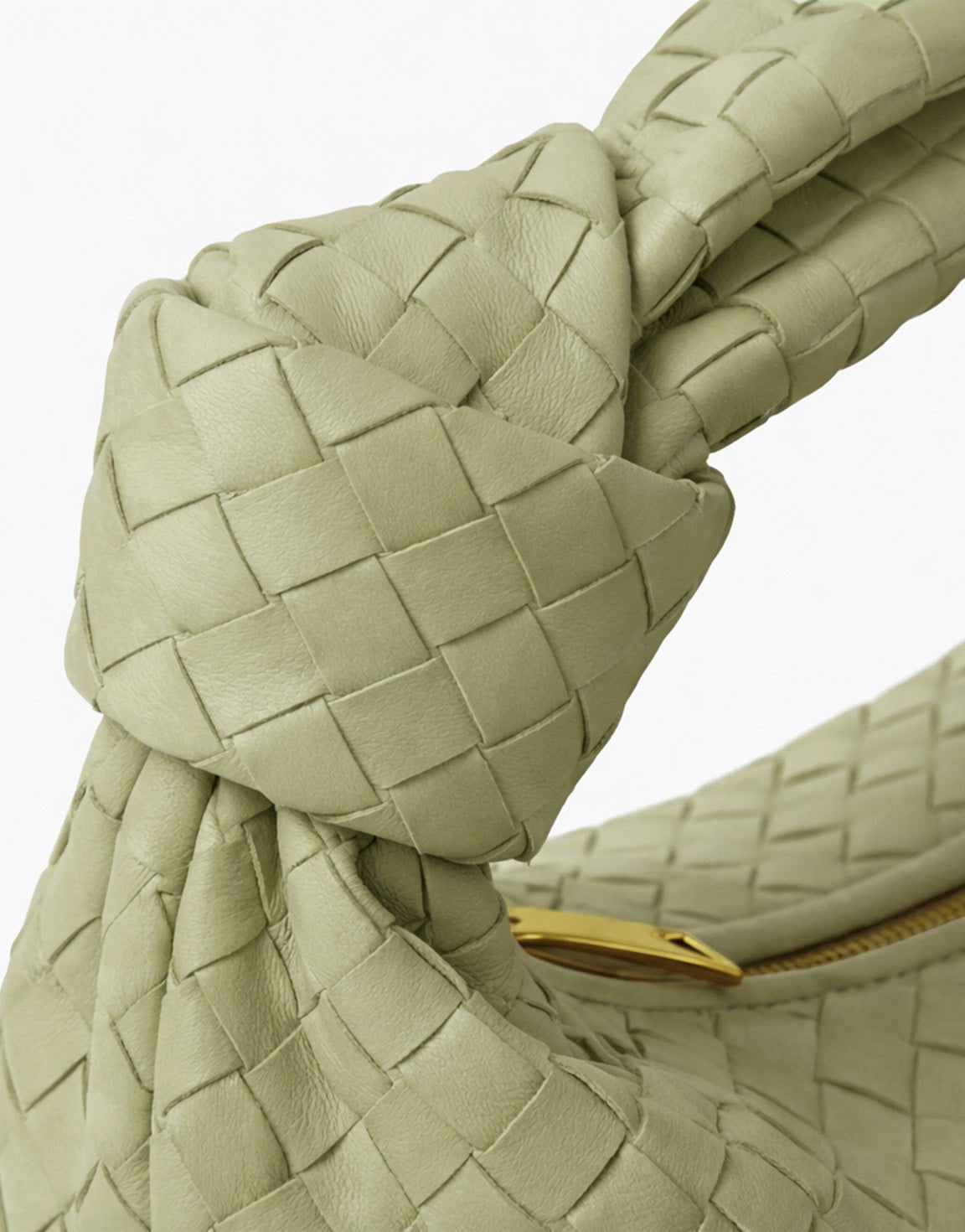 Lichtgroene Grote Brede Gevlochten - Tas - Olivia & Kate