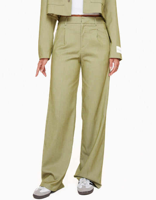 Lichtgroene STUDIO - Pantalon - Olivia & Kate