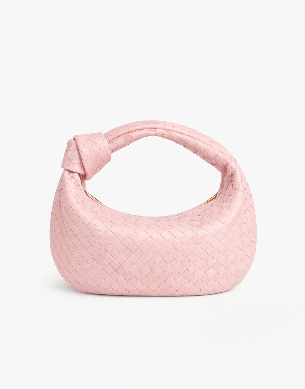 Lichtroze Grote Brede Gevlochten - Tas - Olivia & Kate