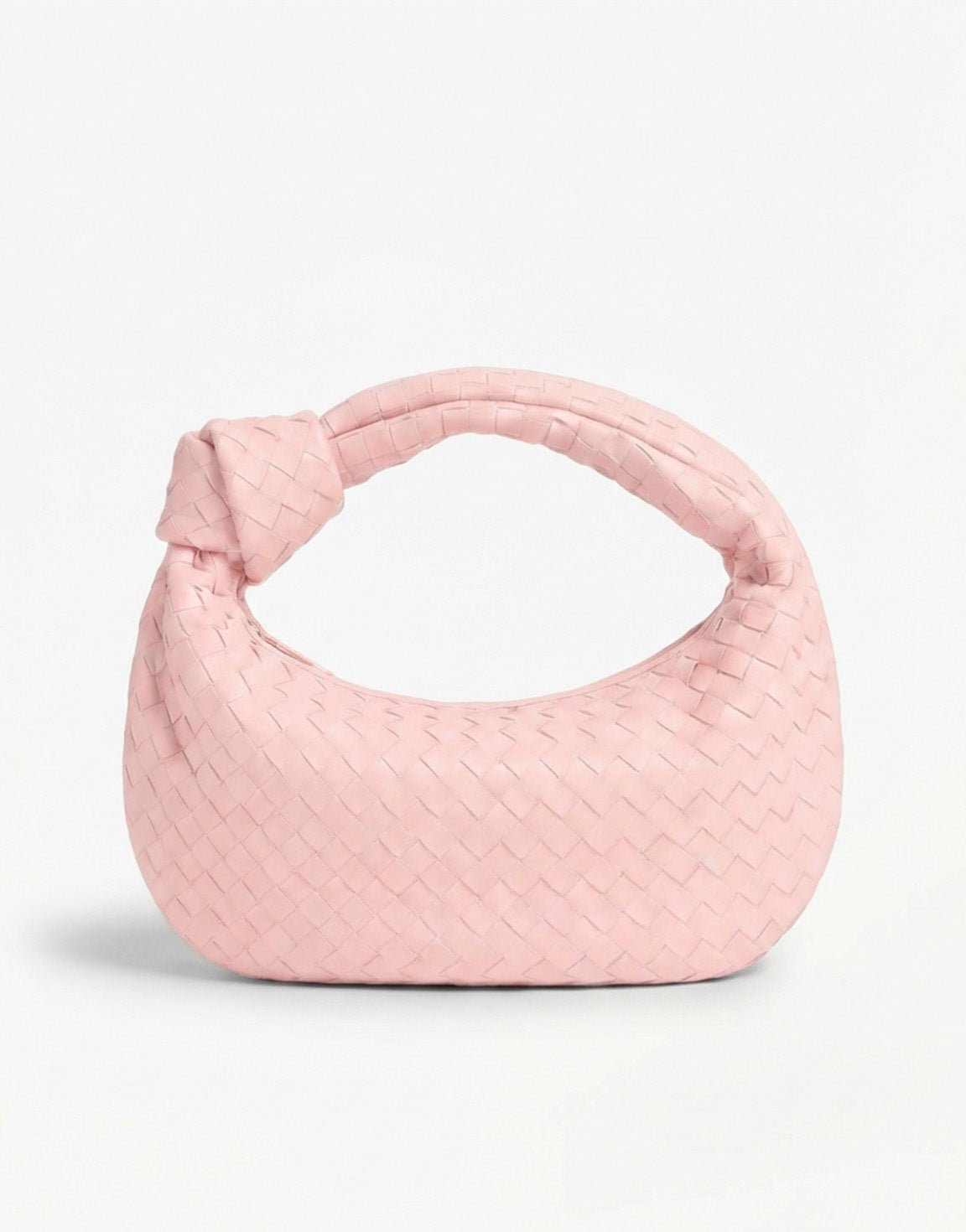 Lichtroze Grote Brede Gevlochten - Tas - Olivia & Kate