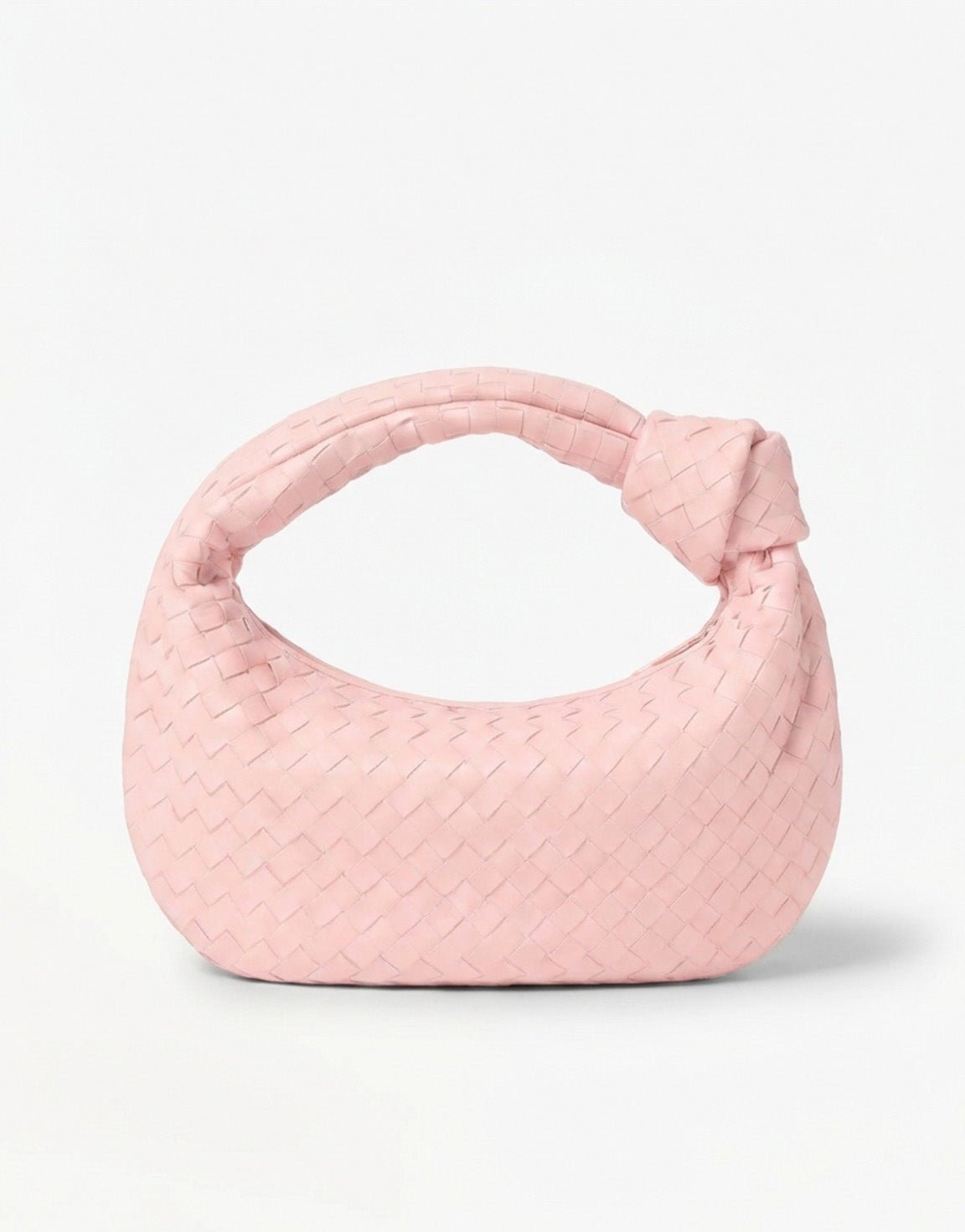 Lichtroze Grote Brede Gevlochten - Tas - Olivia & Kate