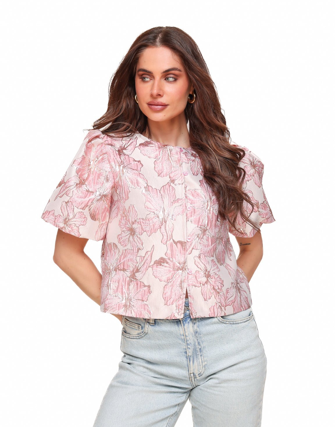 Lichtroze Statement Print - Top - Olivia & Kate