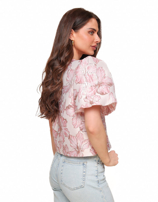 Lichtroze Statement Print - Top - Olivia & Kate
