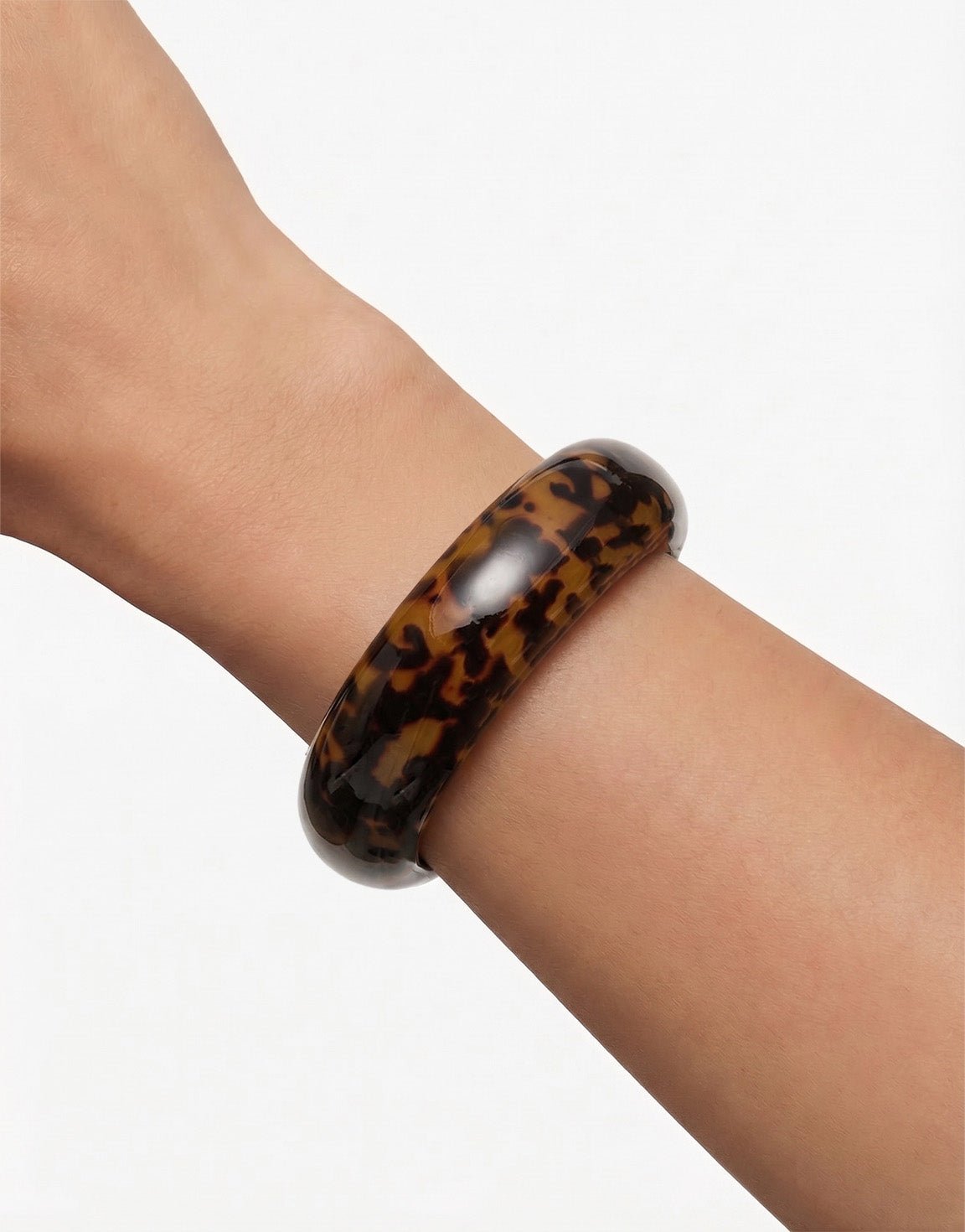 Luipaard Resin Statement Bangle - Armband - Olivia & Kate