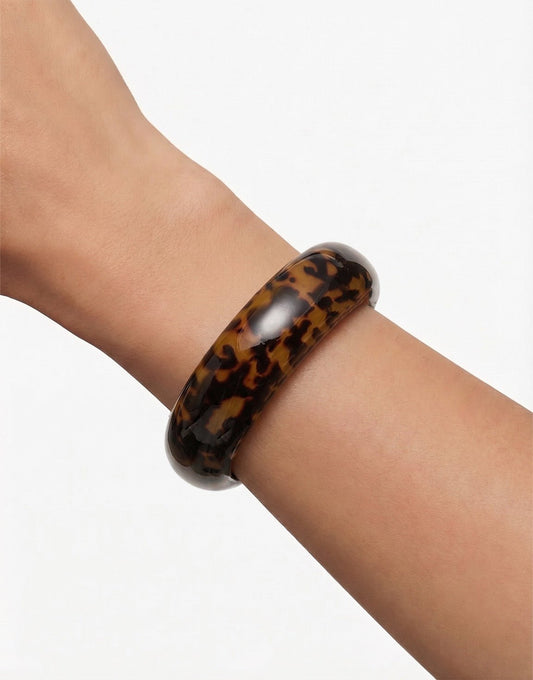 Luipaard Resin Statement Bangle - Armband - Olivia & Kate