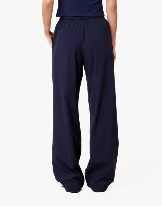 Navy O&K Elastic Wide Leg - Pants - Olivia & Kate