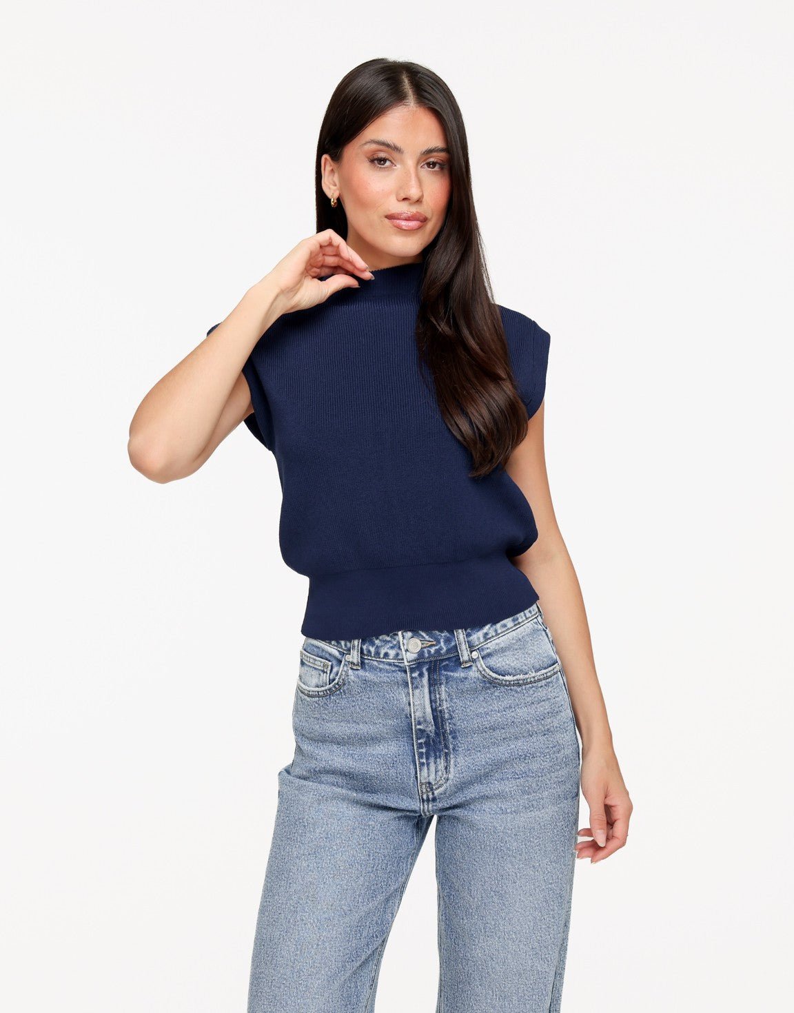 Navy Spencer - Top - Olivia & Kate