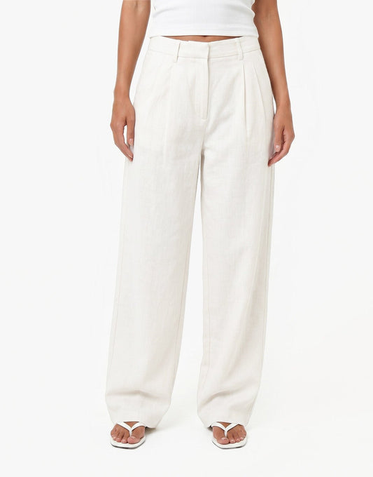 Off White Signature Linnen Blend Ballon - Set - Olivia & Kate