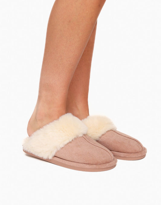 Oudroze Fluffy - Pantoffels - Olivia & Kate