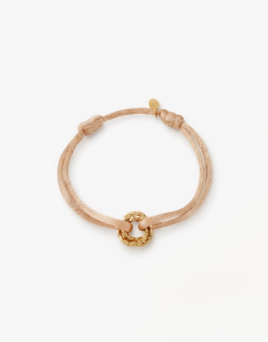 Oudroze Gedraaide Ringetjes Touw - Armband - Olivia & Kate