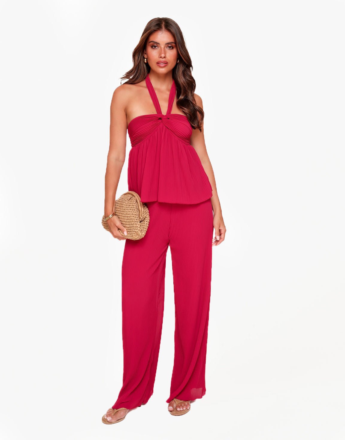 Rode Plissé - Pantalon - Olivia & Kate