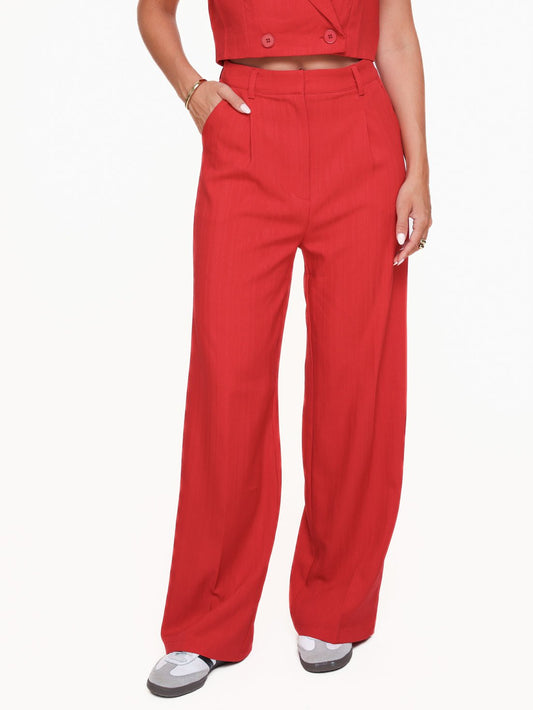Rode Wijde - Pantalon - Olivia & Kate