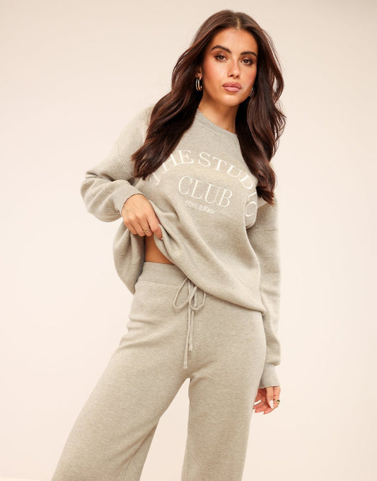 Taupe Gebreide The Studio Club - Sweater - Olivia & Kate