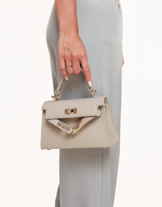 Taupe Gouden Details - Tas - Olivia & Kate