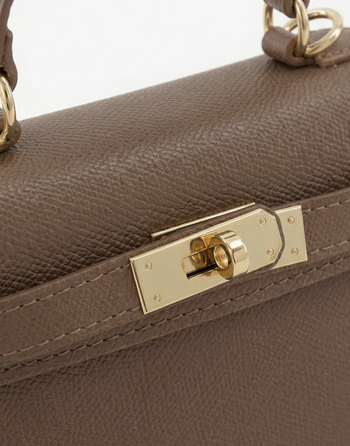 Dark Taupe Gold Midi Detail - Bag