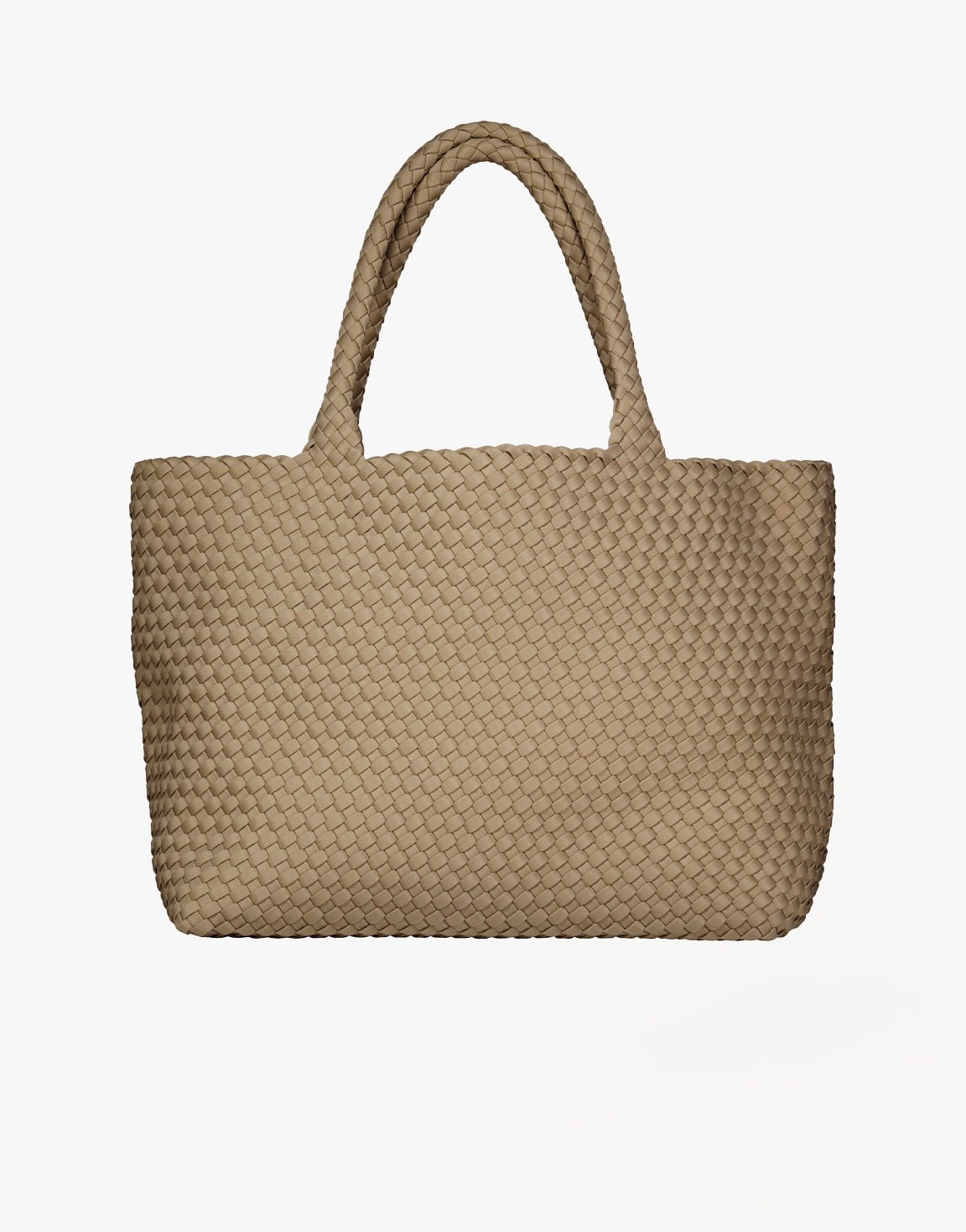Taupe Grote Gevlochten - Tas - Olivia & Kate