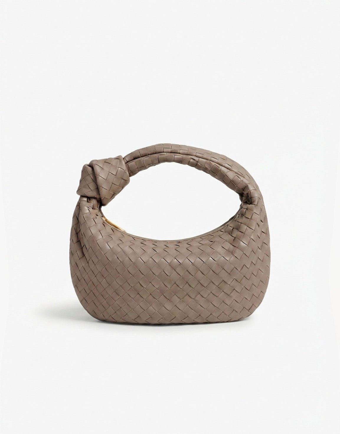 Taupe Middel Gevlochten - Tas - Olivia & Kate