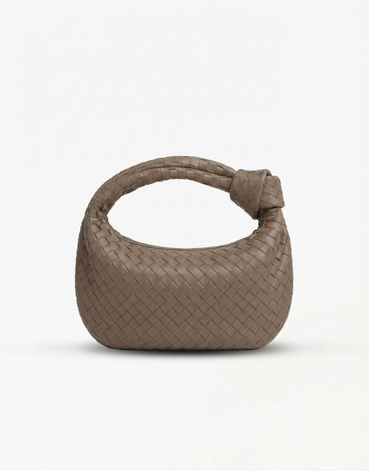 Taupe Middel Gevlochten - Tas - Olivia & Kate