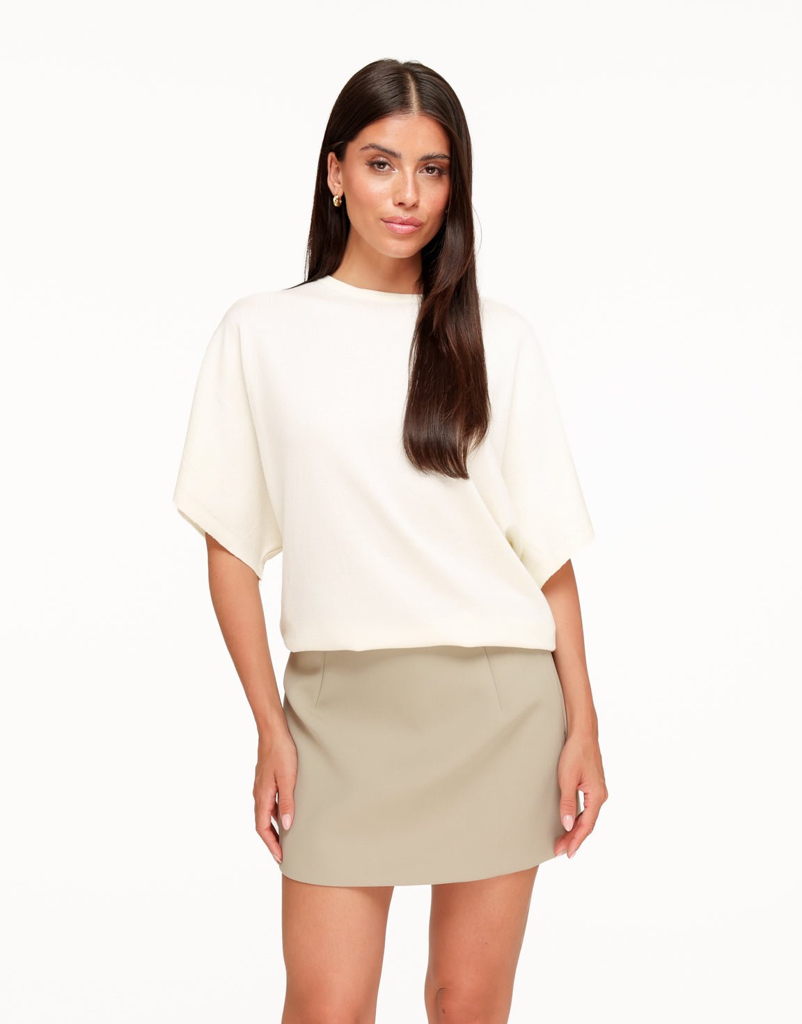 Taupe Premium Classic Lage Heup - Skort - Olivia & Kate