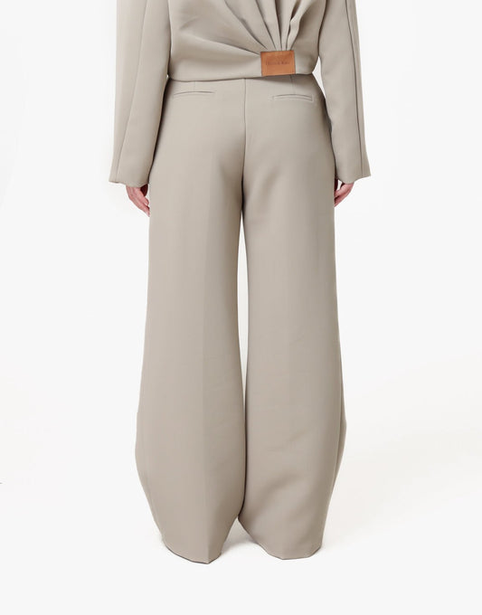Taupe Premium Wijde - Pantalon - Olivia & Kate