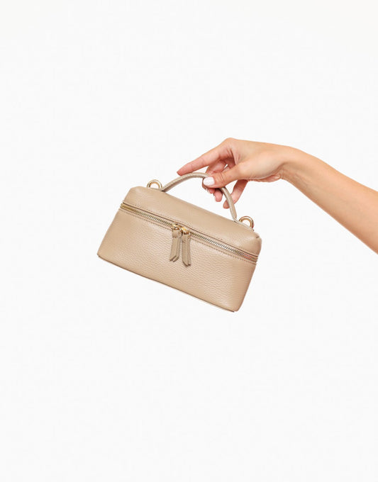 Taupe Rechthoekige - Tas - Olivia & Kate