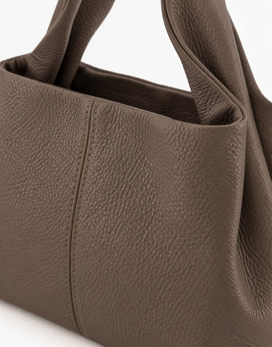 Taupe Ronde Schouder - Tas - Olivia & Kate
