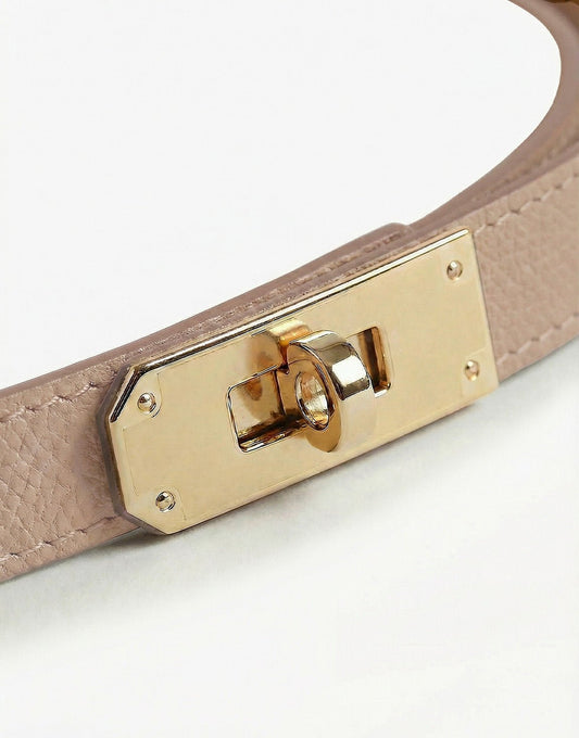 Taupe Link - Belt - Olivia & Kate