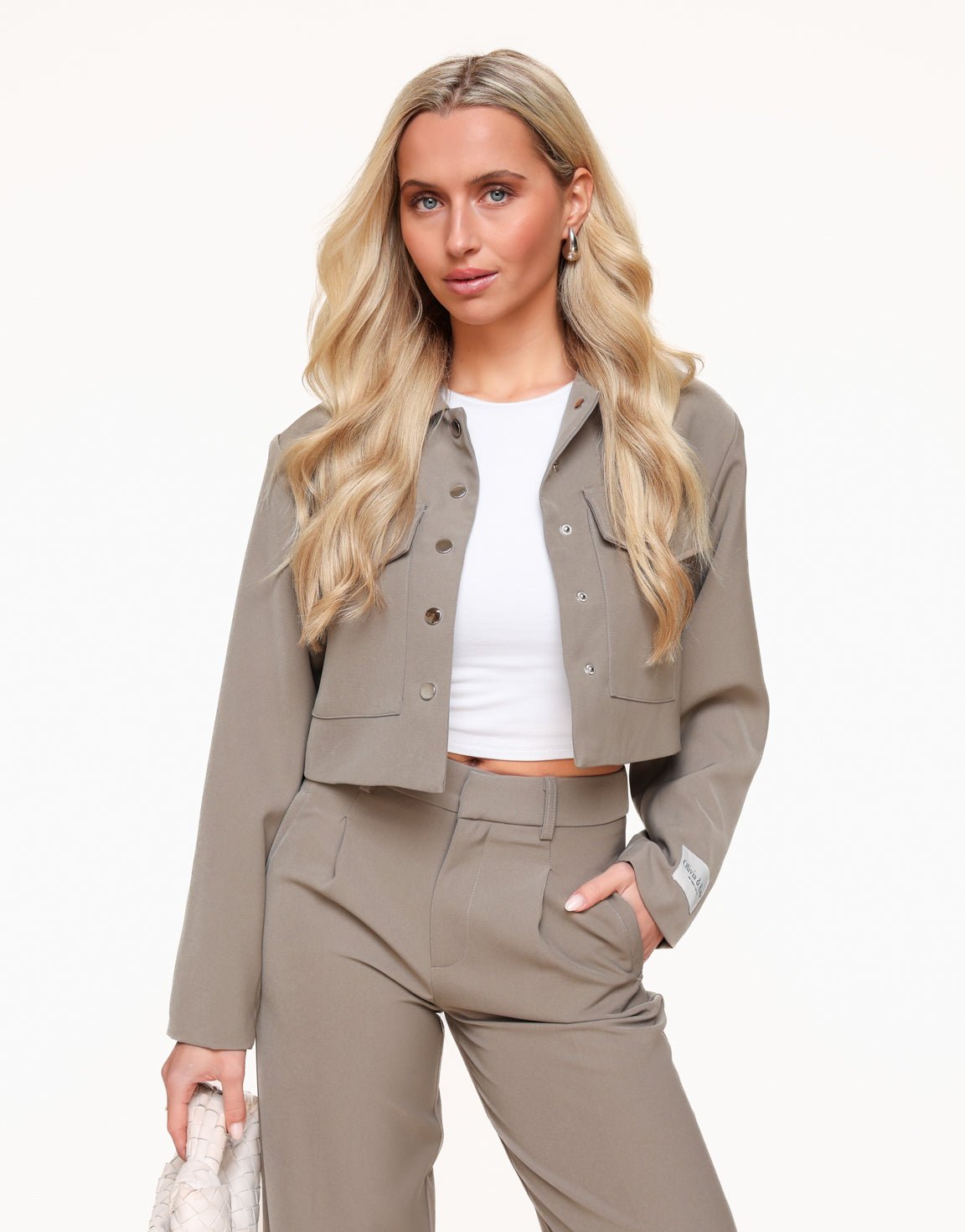 Taupe STUDIO Cropped - Jasje - Olivia & Kate